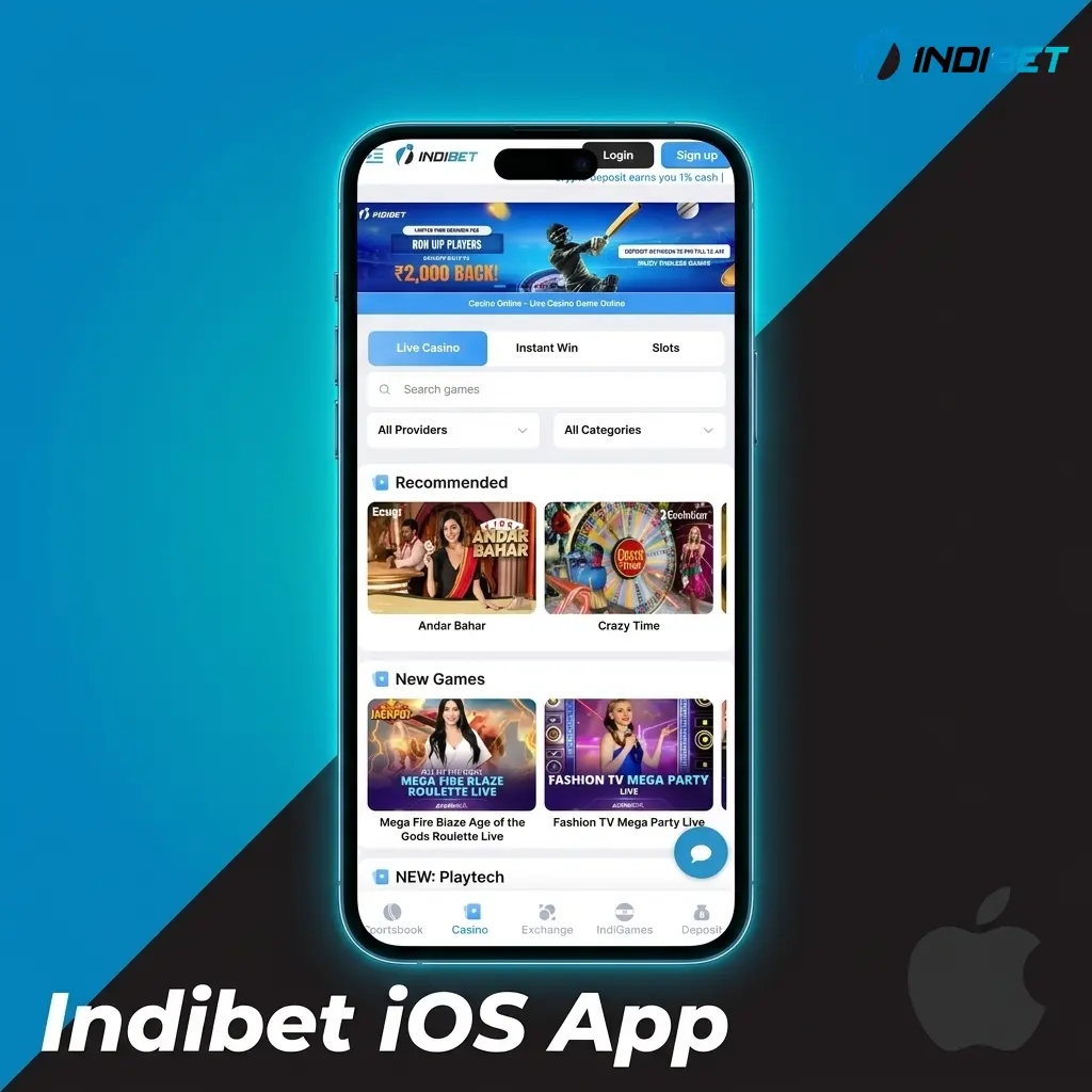Indibet iOS app installation guide showing PWA setup steps on iPhone Safari for betting and casino access